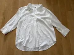 UNIQLO ユニクロ　七分袖　シャツ ブラウス 白　S