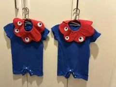 【着用1回】ミャクミャクコーデセット　ロンパーススタイ　サイズ70
