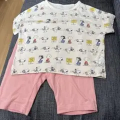 ユニクロ　ドライパジャマ　90 ピンク