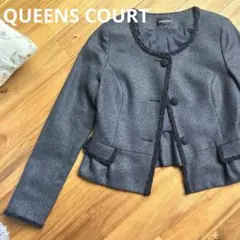 QUEENS COURT (クィーンズコート) サイズ2 ブラック　ラメ入り