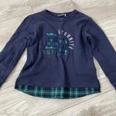 Bebe トレーナー 110 ネイビー 薄手
