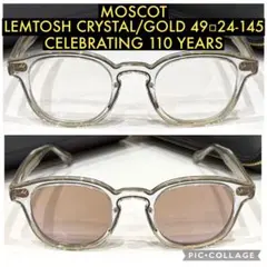 モスコット レムトッシュ 46 調光レンズ LEMTOSH MOSCOT 新品】110周年限定 モスコット レムトッシュ 46 クリスタル 調光レンズ
