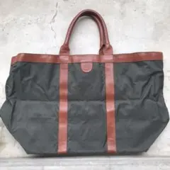 レア！イルビゾンテ 廃盤カラー 牛革レザー 折り畳み ビッグボストンバッグ