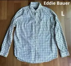 Eddie Bauer エディーバウアー　長袖 チェックシャツ ボタンダウン Lのサムネイル