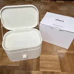 【新品未使用】ohora STORAGE BOX IVORY 収納ケースのサムネイル