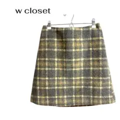 w closet カジュアル デート チェック柄 スカート ウエストゴムギャルのサムネイル
