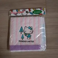 HELLO KITTY ストライプタオルハンカチ