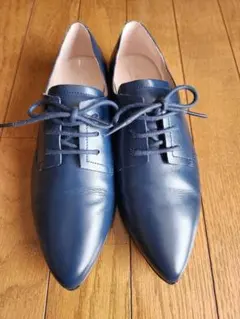 【ecco ／エコー】23.5㎝　ポインテッドトゥ　ブルー