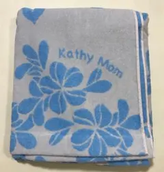 キャシーマム　ハーフケット　タオル　ハワイアン　ホワイトブルー