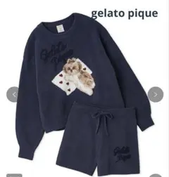 gelato piqueシーズージャガードプルオーバー＆ベビモコショートパンツ