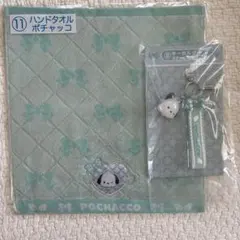 サンリオ当りくじ　ポチャッコ　キーホルダー＆ハンドタオルセット