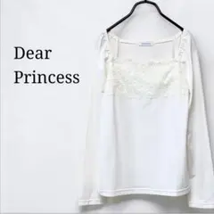 ディアプリンセス　レース切替カットソー　ブラウス　ストレッチ　きれいめセレモニー