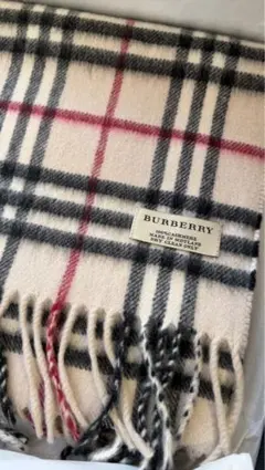 BURBERRY 100%カシミヤ チェックストール