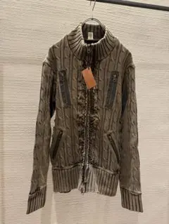 00s japanese label drivers knit blouson