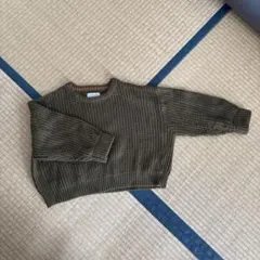 オリーブグリーン ニットセーター Mサイズ　チャオパニック