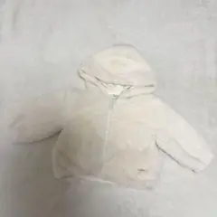 petit main ファージップブルゾン アイボリー 90cm