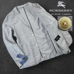 極美品 Burberry Black Label 2Bシャツジャケット サイズL