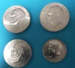 アメリカ建国200周年記念】ケネディ ハーフダラー 50セント硬貨 3枚