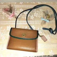 [美品]COACH コーチ 312 ターンロック ショルダーウォレット
