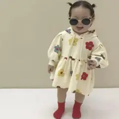 花柄パーカー