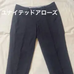 高級ウール100% グリーンレーベルリラクシング スラックス 黒 84 L相当