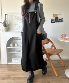 バッククロスジップデザインバルーンジャンスカのサムネイル