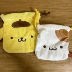 ポムポムプリン　マフィン　巾着