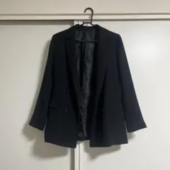 GU ブラック テーラードジャケット S