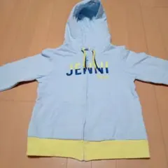 JENNI LOVE 水色ジップパーカー　140