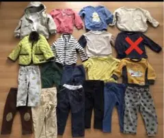 男の子服まとめ売り　90 裏起毛　暖かい　長袖長ズボン