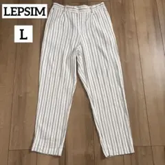 LEPSIM リネンタック　テーパードパンツ　ストライプのサムネイル