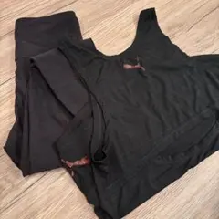 PUMA タンクトップ＆レギンス　上下セット　ブラック　S/M