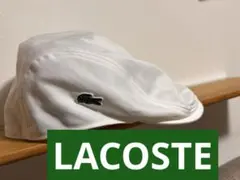新品未使用　ラコステLACOSTE ハンチング キャップ　ホワイト　61cm