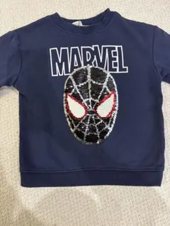 MARVEL スパイダーマン トレーナー 110cm H&M 紺