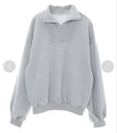 美品☆フィフス☆ハーフジップスウェット☆グレー☆裏毛☆スエット