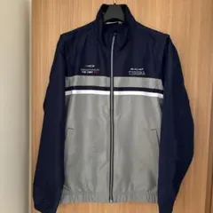 TIGORA ゴルフジャケット ネイビー×グレー 袖着脱可