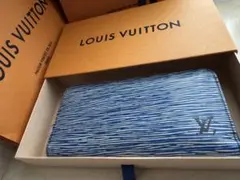 ルイヴィトン ジッピーウォレット エピデニム ブルー 男女兼用