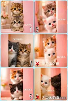 1/30♡ねこちゃん♡パネル♡ハンドメイド