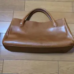 FIGARO PARIS ハンドバッグ ブラウン レザー