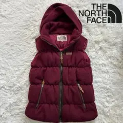 ノースフェイス ホワイトレーベル 厚手 ダウンベスト M フード収納可能