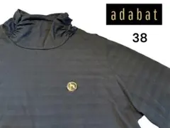 ♡adabat♡レディース　長袖シャツ　ハイネック　黒　サイズ38 日本製のサムネイル