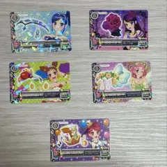 アイカツカード　アクセサリー　PS 5枚　霧矢あおい　紫吹蘭　有栖川おとめ　他