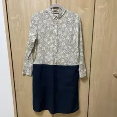 リバティ ひざ丈ワンピース