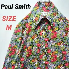 Paul Smith　ポールスミス　花柄シャツ　長袖　総柄　メンズ　マルチカラー