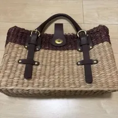 美品 SAZABY カゴバッグ ハンドバッグ バイカラーのサムネイル