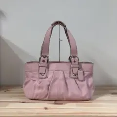 Coach Leather Pink Toto Bag