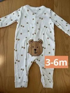 GAPbaby クマケツ　長袖ロンパース　3-6m