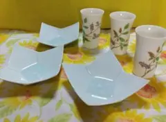 四角皿 取り皿 青磁器 有田焼 一口ビール グラス 冷酒 雑貨 フリーカップのサムネイル