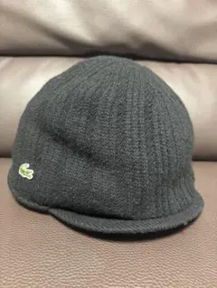 LACOSTE ブラック ニット帽