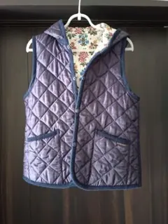 タグ付き　ラベンハム　リバティコラボ　リバーシブル　ベスト　花柄　チャコール 2025年最新】ラベンハム リバティ キルティングベストの人気